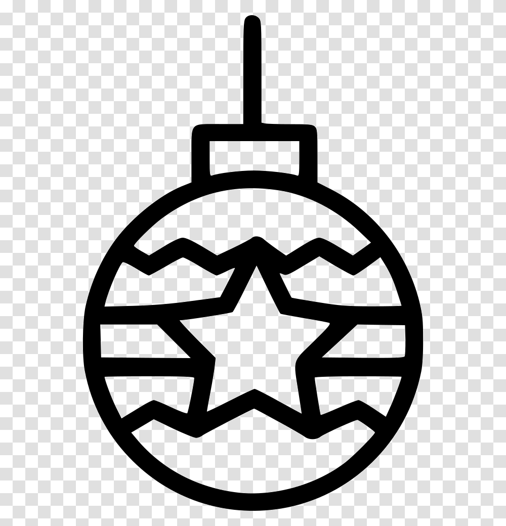 Christmas Snowflake Ball Decoration Light Business Travel Icon, Stencil, Rug, Recycling Symbol Transparent Png