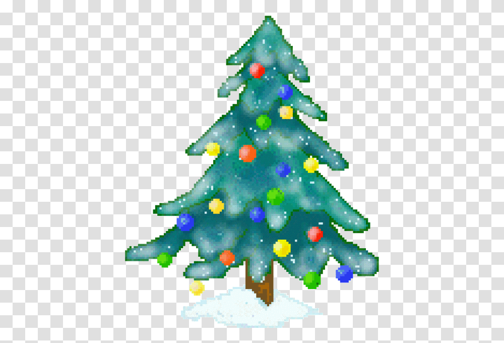 Christmas Snowflake Tree Clipart Stock Christmas Tree With Snow Clip Art, Plant, Ornament, Bush, Vegetation Transparent Png