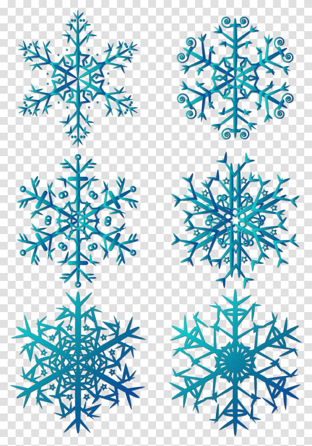 Christmas Snowflake Winter Blue Element And Vector Copo De Nieve Azul Transparente, Pattern, Ornament, Fractal, Poster Transparent Png