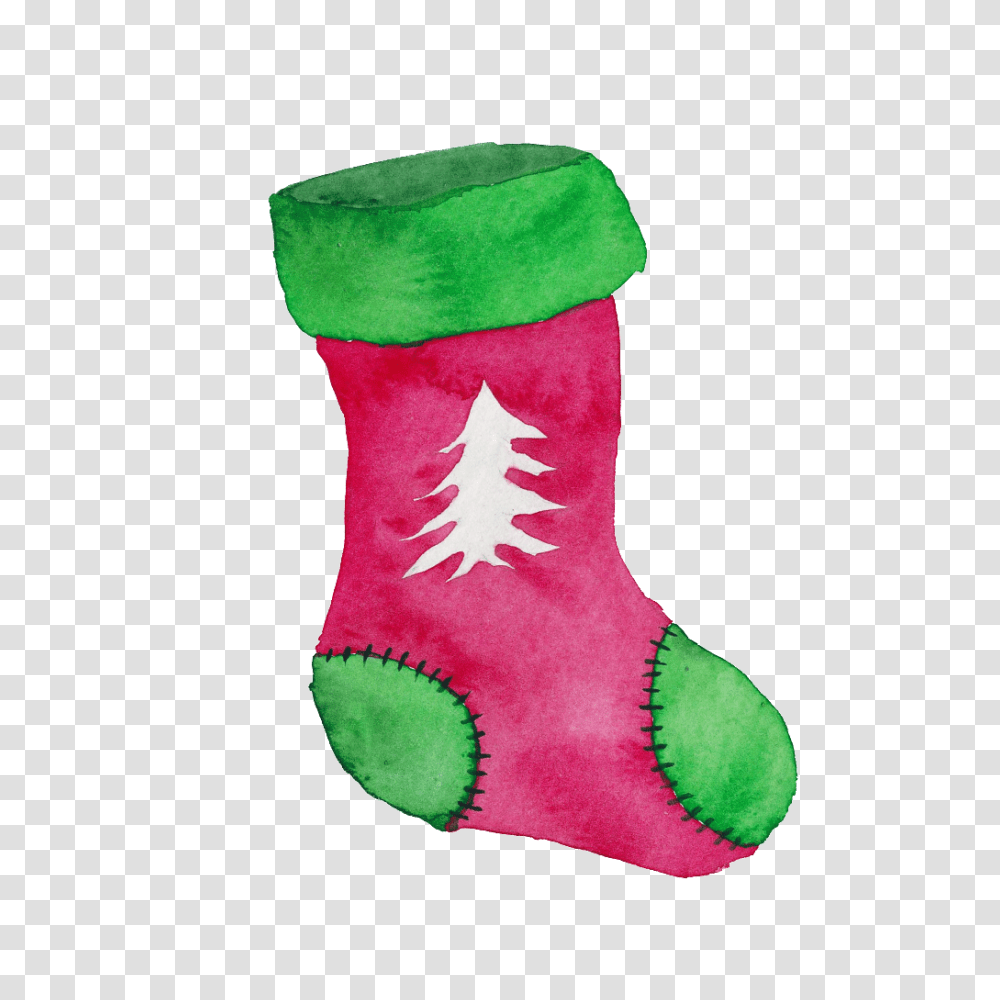 Christmas Socks Free Download Vector, Shoe, Footwear, Apparel Transparent Png