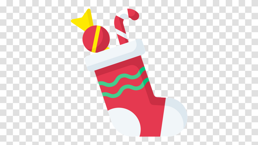 Christmas Socks Icon Of Flat Style Available In Svg Illustration, Christmas Stocking, Gift Transparent Png