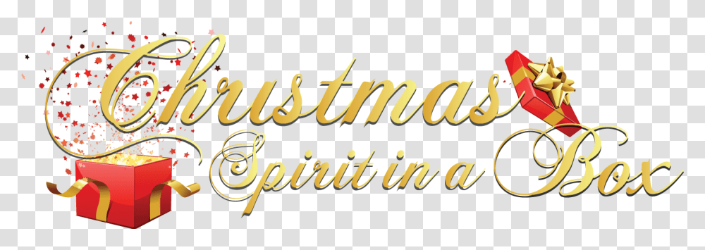 Christmas Spirit In A Box, Label, Alphabet, Word Transparent Png