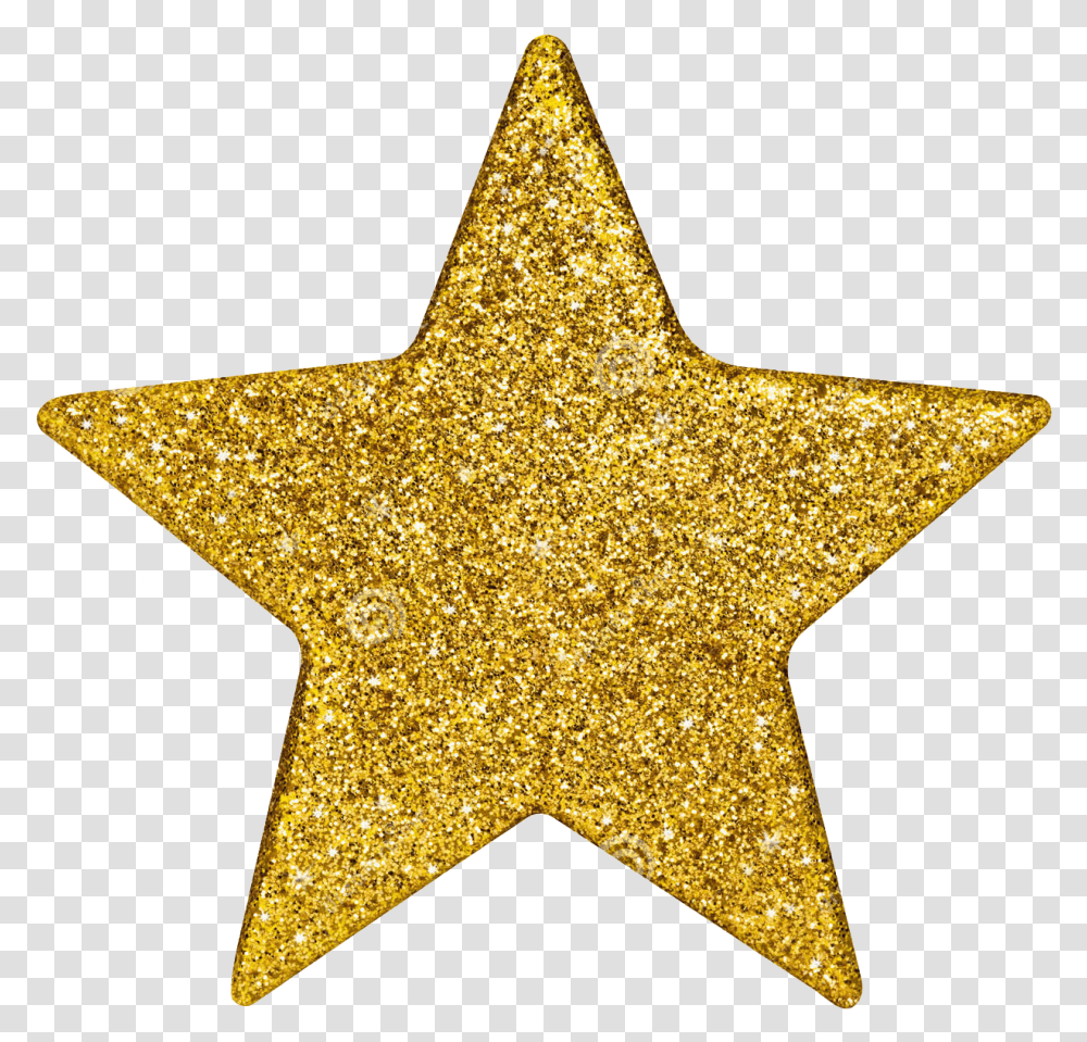 Christmas Star Of Bethlehem Clip Art Gold Glitter Star, Cross, Symbol, Star Symbol, Light Transparent Png