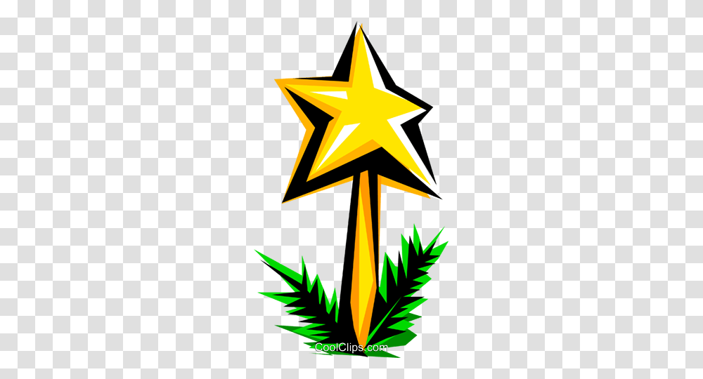 Christmas Star Royalty Free Vector Clip Art Illustration, Cross, Star Symbol Transparent Png