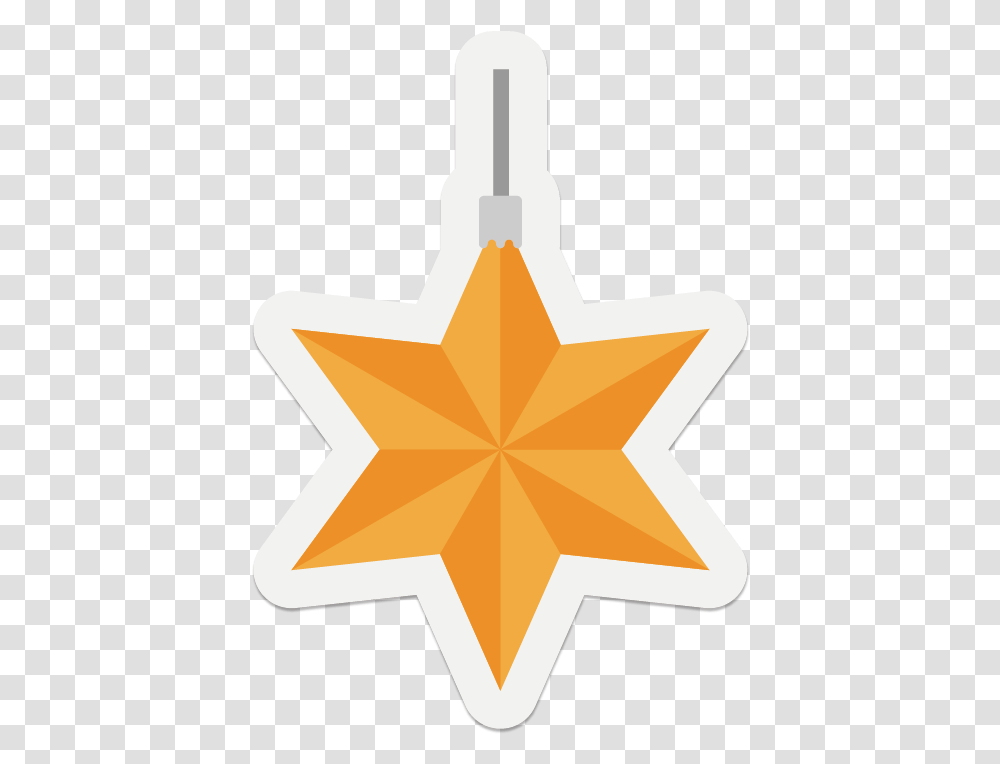 Christmas Star Sticker Download Free Beaded Snowflake Patterns, Symbol, Star Symbol, Cross Transparent Png