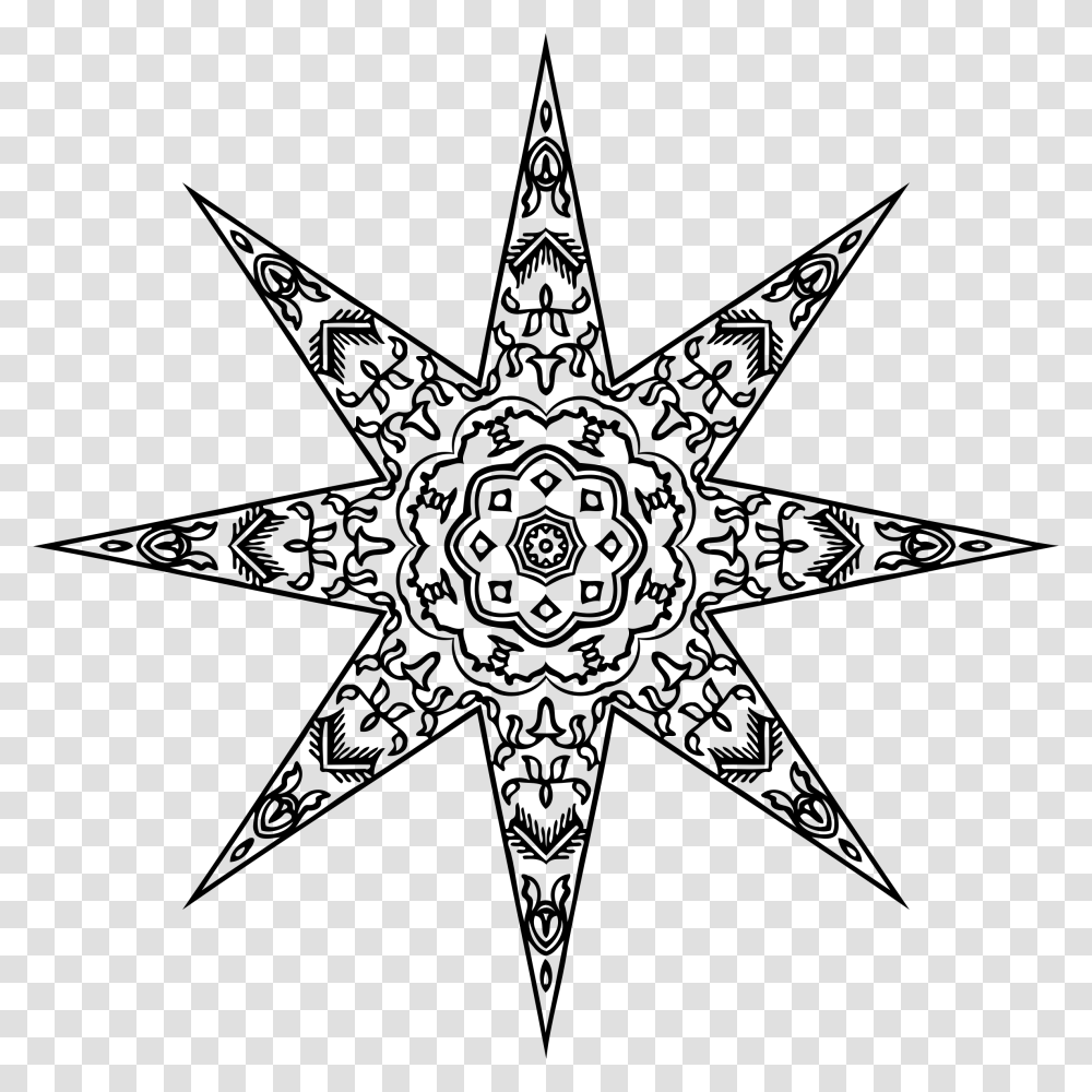 Christmas Star Template Printable Free, Gray, World Of Warcraft Transparent Png