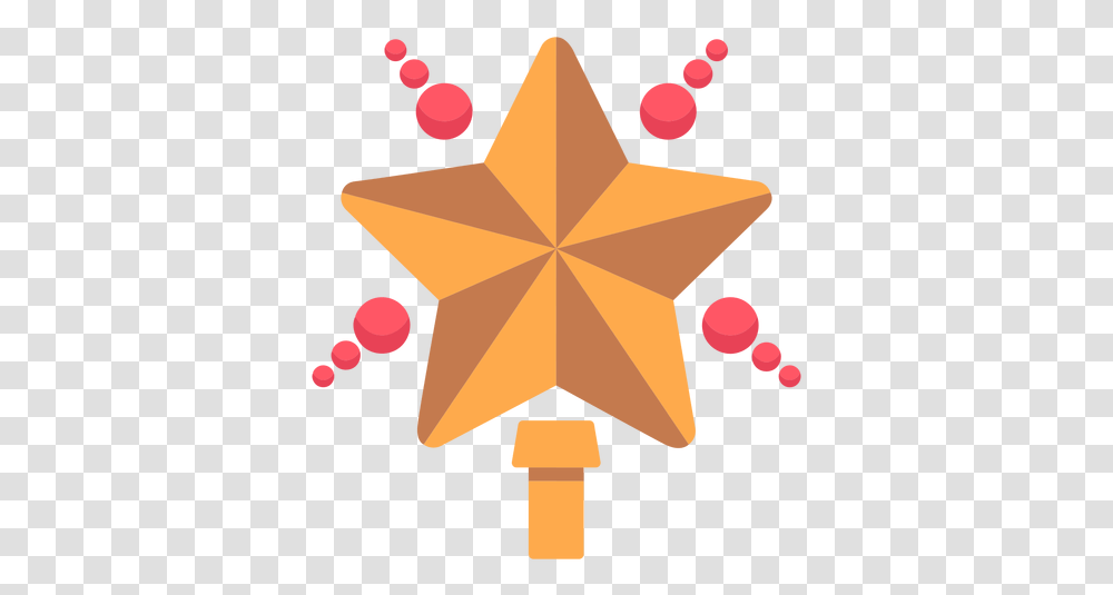 Christmas Star Tree Topper Icon Dot, Symbol, Star Symbol Transparent Png