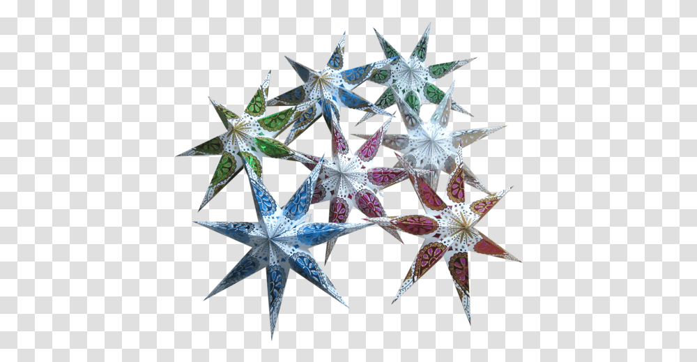 Christmas Stars 7 Pointer 12 Inches Decorative, Symbol, Star Symbol Transparent Png