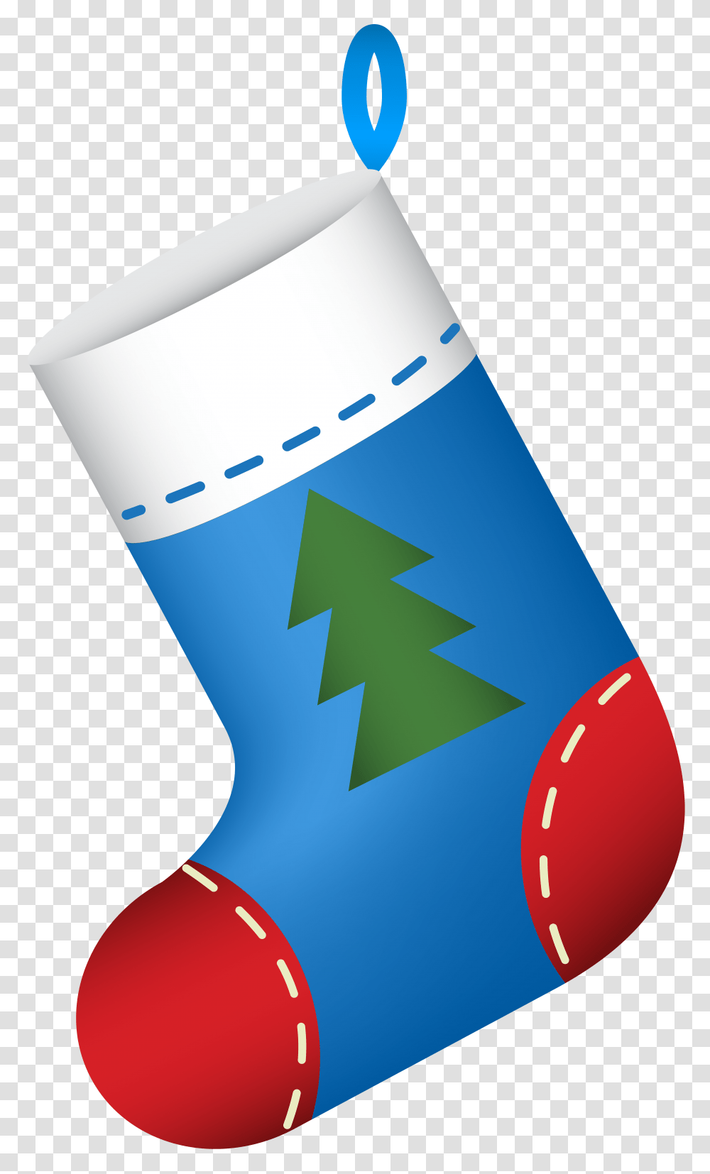 Christmas Stocking Blue Clip, Tree Transparent Png