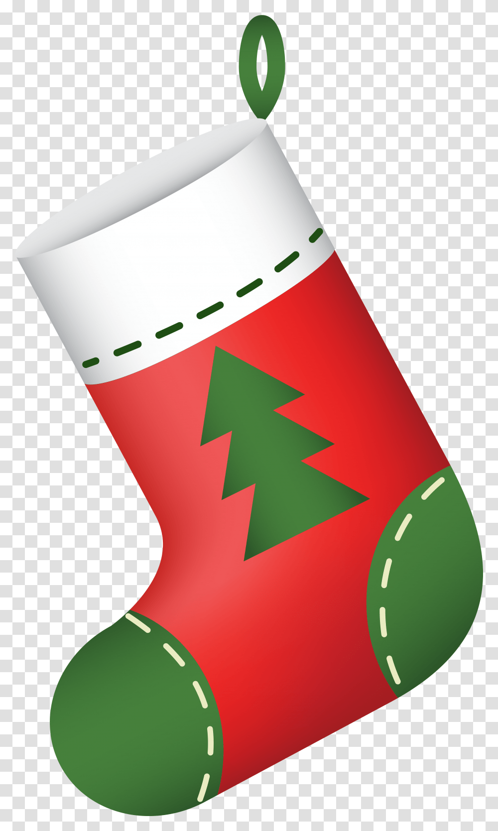 Christmas Stocking Clipart, Gift Transparent Png