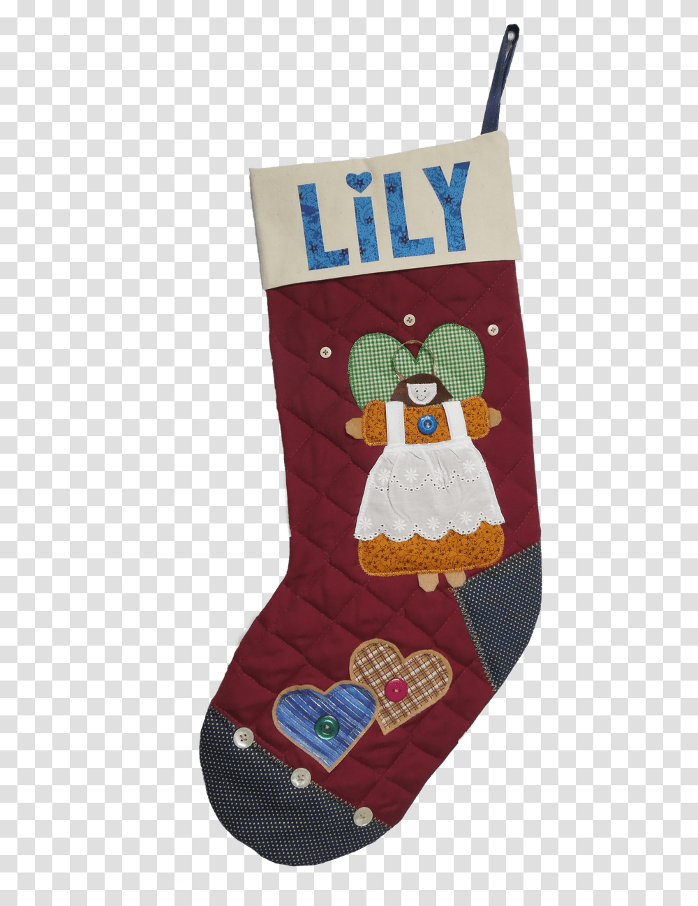 Christmas Stocking, Gift, Applique, Patchwork, Purse Transparent Png