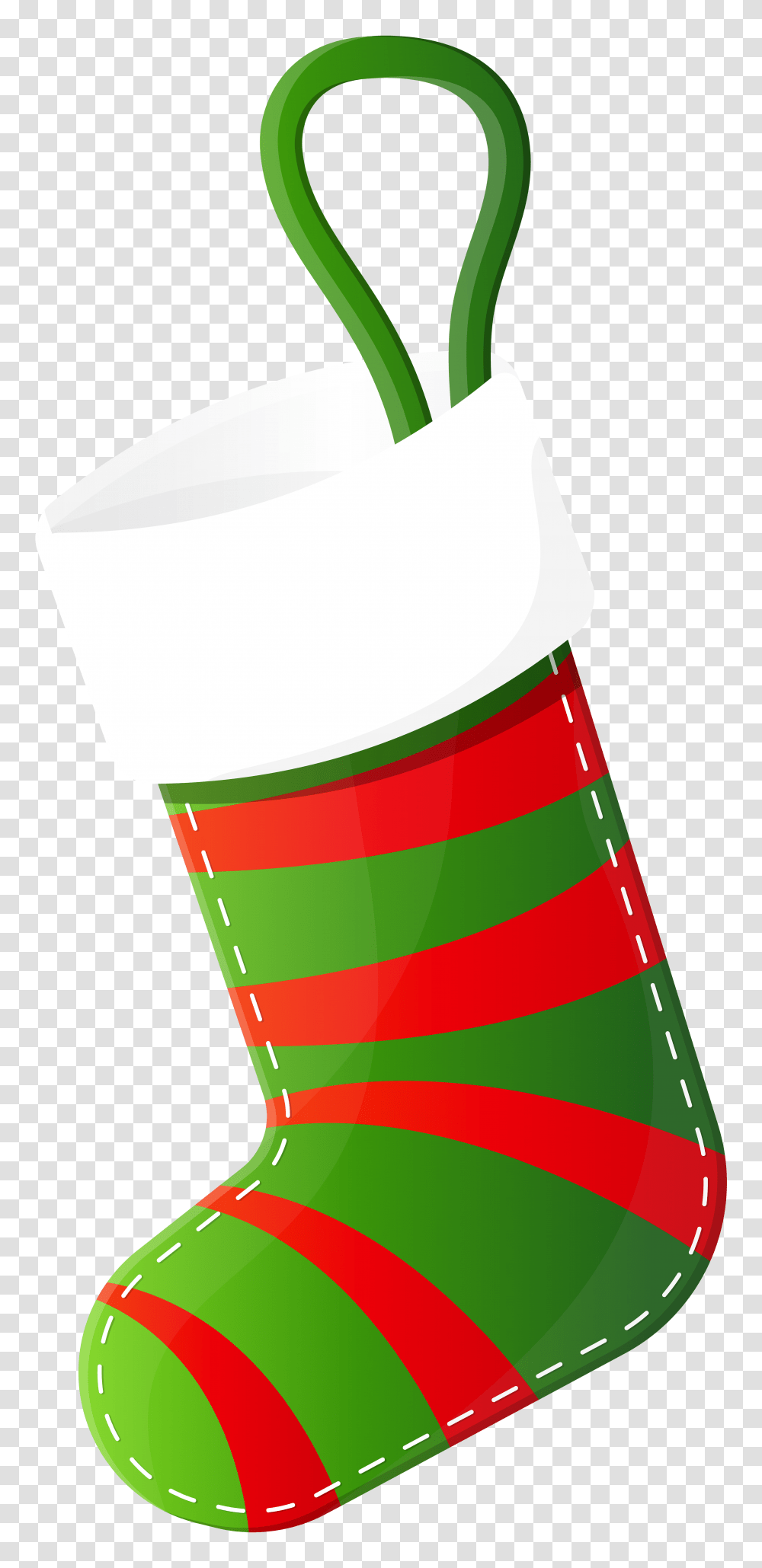 Christmas Stocking Green Clip Art, Plant, Gift Transparent Png