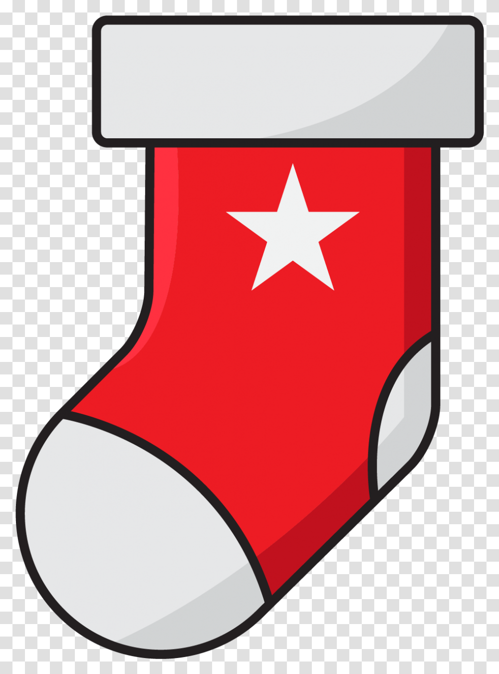 Christmas Stocking Icon With Star Vertical, Symbol, Gift, Star Symbol, Flag Transparent Png