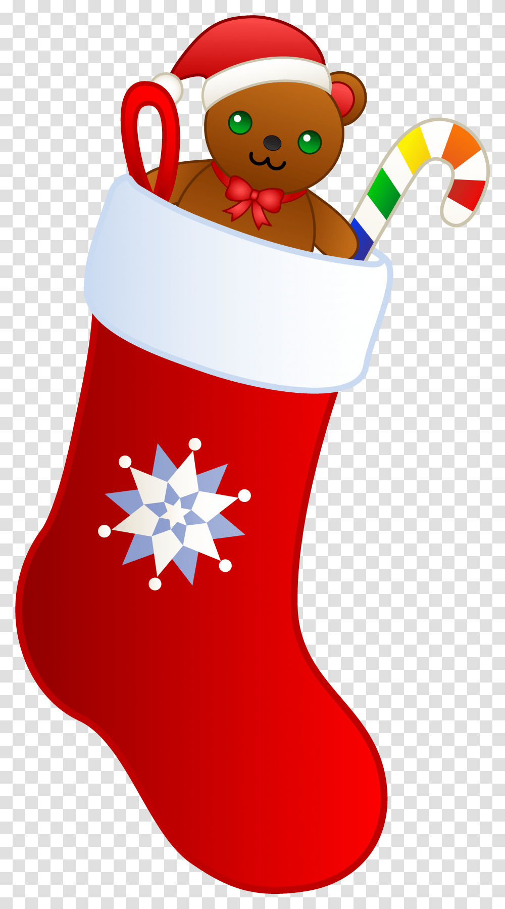 Christmas Stocking With Teddy Christmas Stocking Clipart Background, Gift, Ketchup, Food, Star Symbol Transparent Png