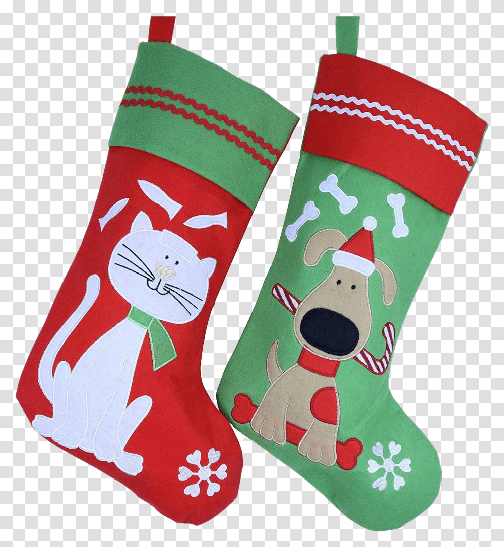 Christmas Stockings File Dog And Cat Christmas Stockings, Gift Transparent Png