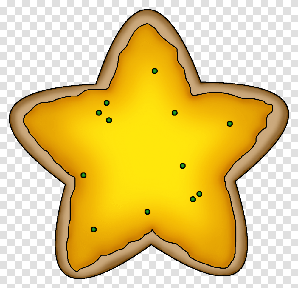 Christmas Sugar Cookie Clipart With Cookie Clipart, Star Symbol Transparent Png