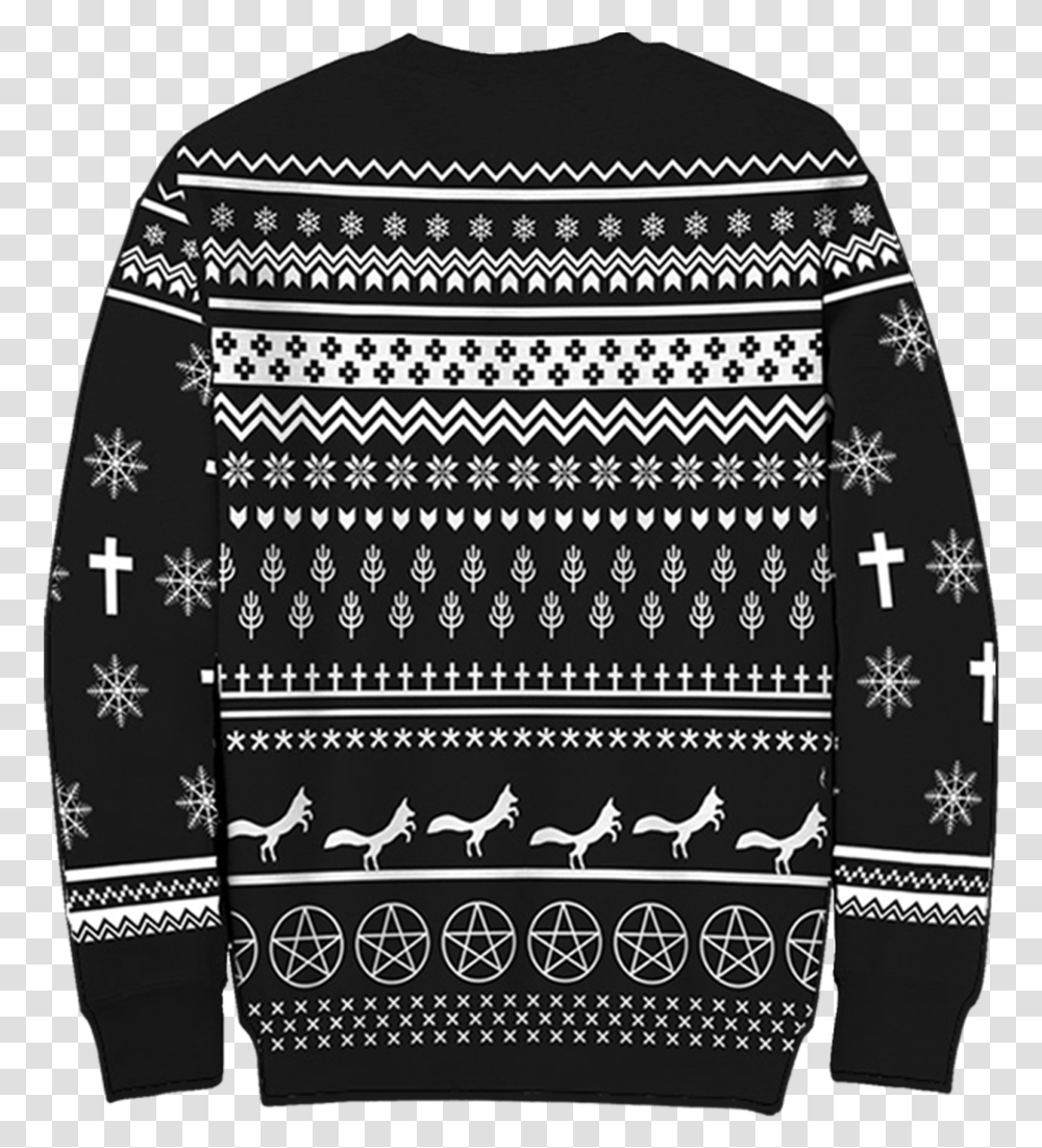 Christmas Sweater Black And White Ugly Christmas Sweater, Apparel, Sweatshirt, Cardigan Transparent Png