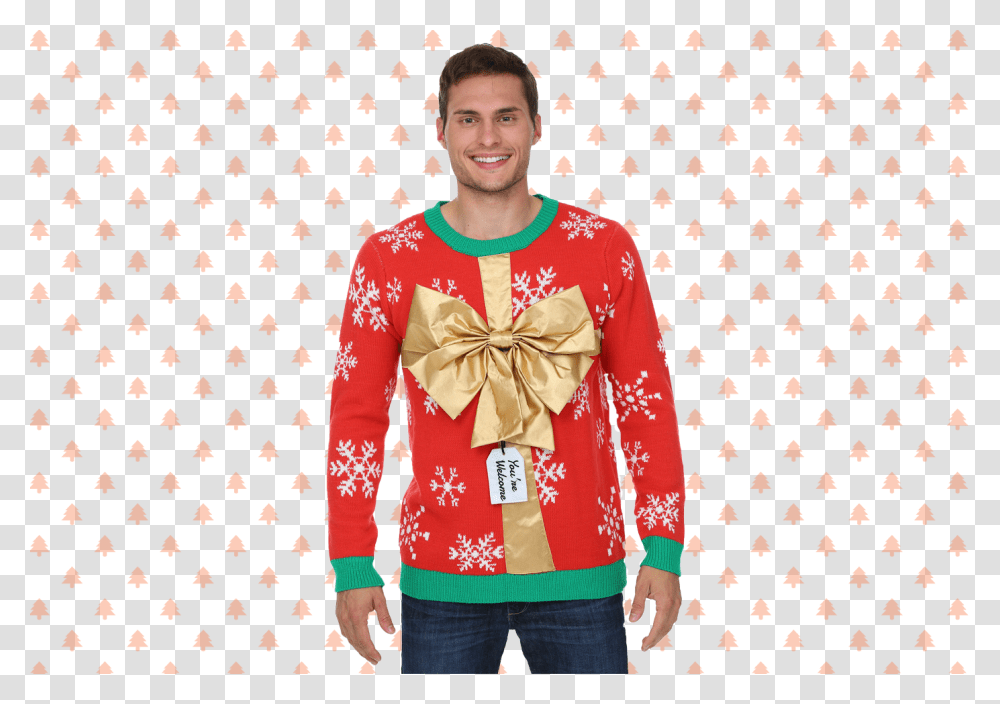 Christmas Sweater Snowman Balls Ugly Christmas Sweater, Sleeve, Person, Robe Transparent Png
