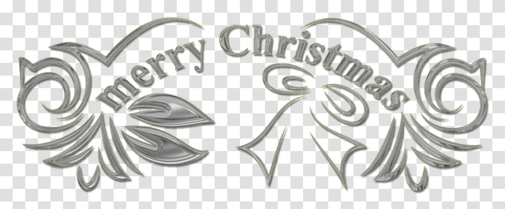 Christmas Text 5 Silver Merry Christmas, Label, Plant, Graphics, Art Transparent Png