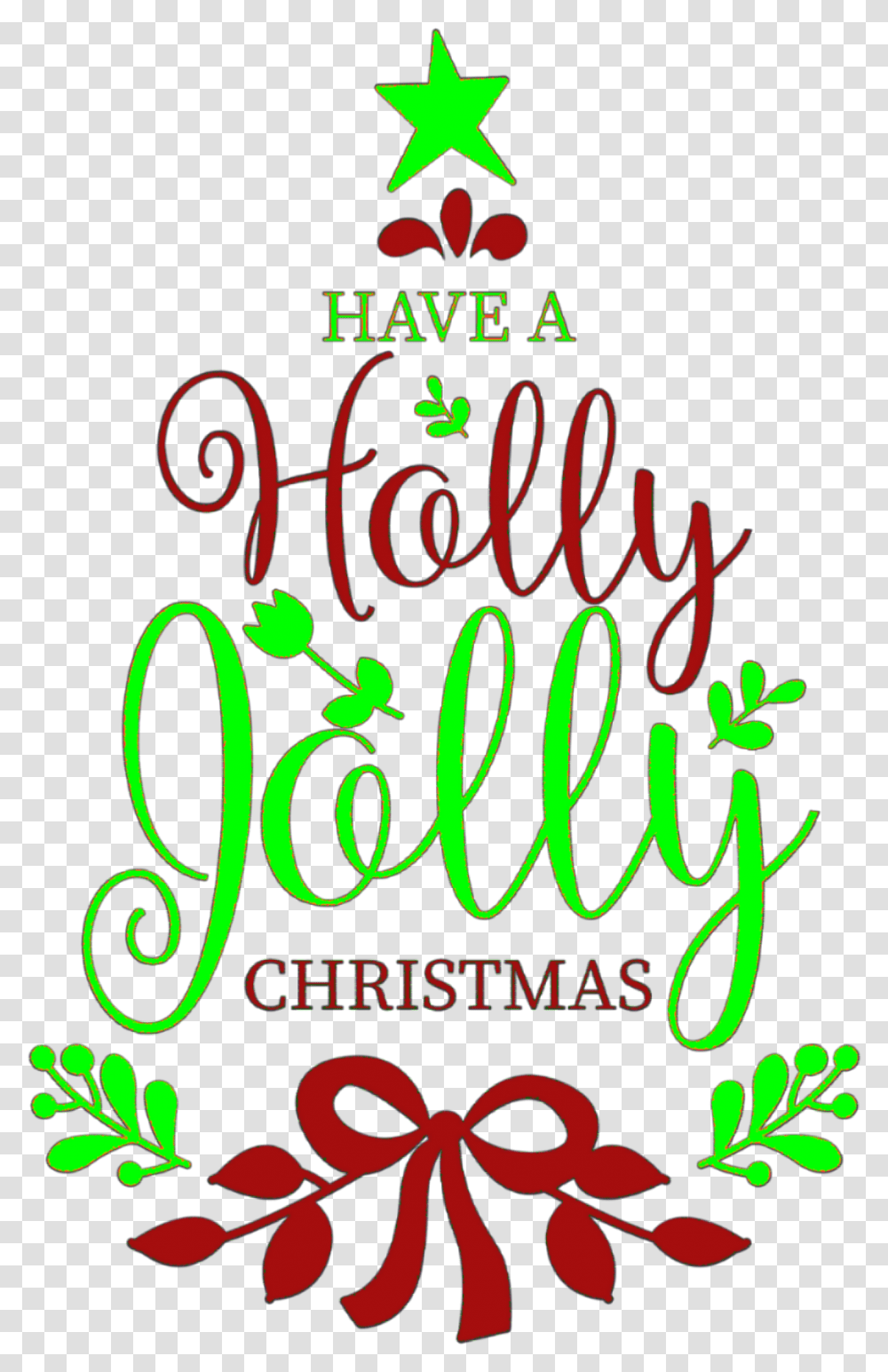 Christmas Text Holly Jolly Song Quote Tree Star, Light, Neon, Alphabet, Handwriting Transparent Png