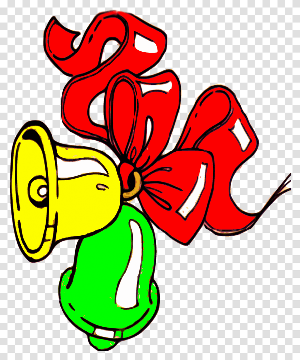 Christmas The Bells Of Christmas Red Bow Free Photo Bingkai Vektor Lonceng Natal, Flower, Plant, Dynamite, Bomb Transparent Png
