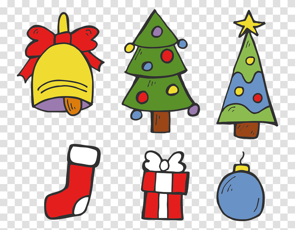 Christmas The Tree Bell Free Vector Graphic On Pixabay Clip Art, Plant, Christmas Tree, Ornament, Christmas Stocking Transparent Png