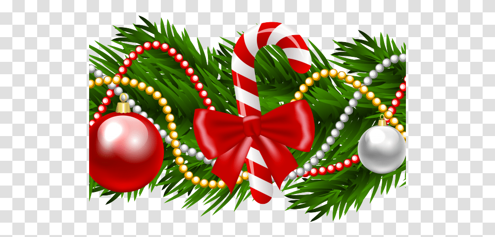 Christmas Top Border Clipart, Tree, Plant, Wreath, Ornament Transparent Png