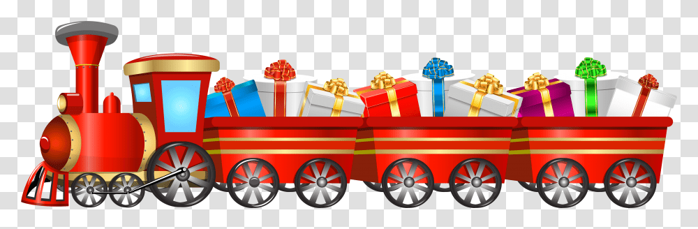 Christmas Train Clip Art Image Christmas Train Clipart Transparent Png