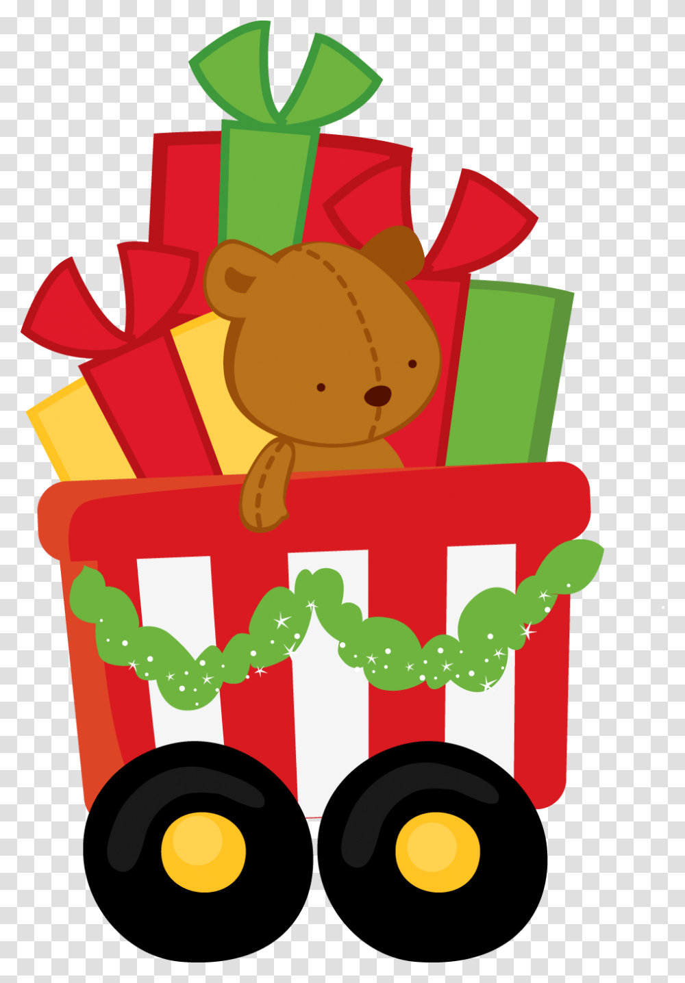 Christmas Train Clipart, Gift, Paper, Flyer, Poster Transparent Png