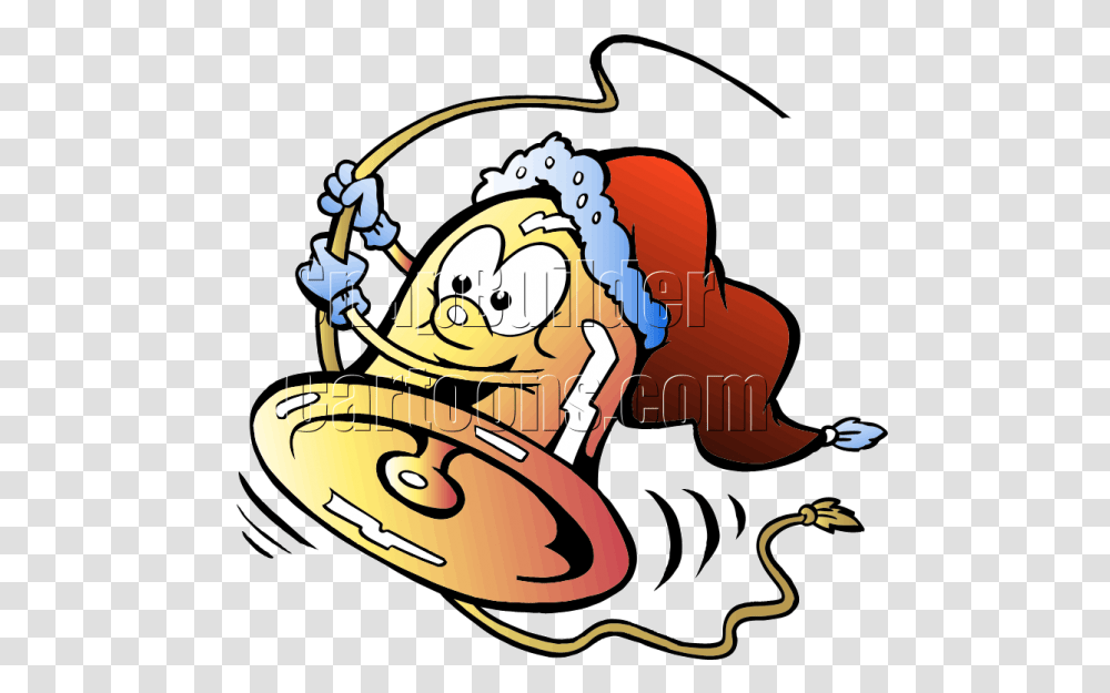 Christmas Tree Bell Holding Gold Rope Zvon Kreslen, Musician, Musical Instrument, Drum, Percussion Transparent Png