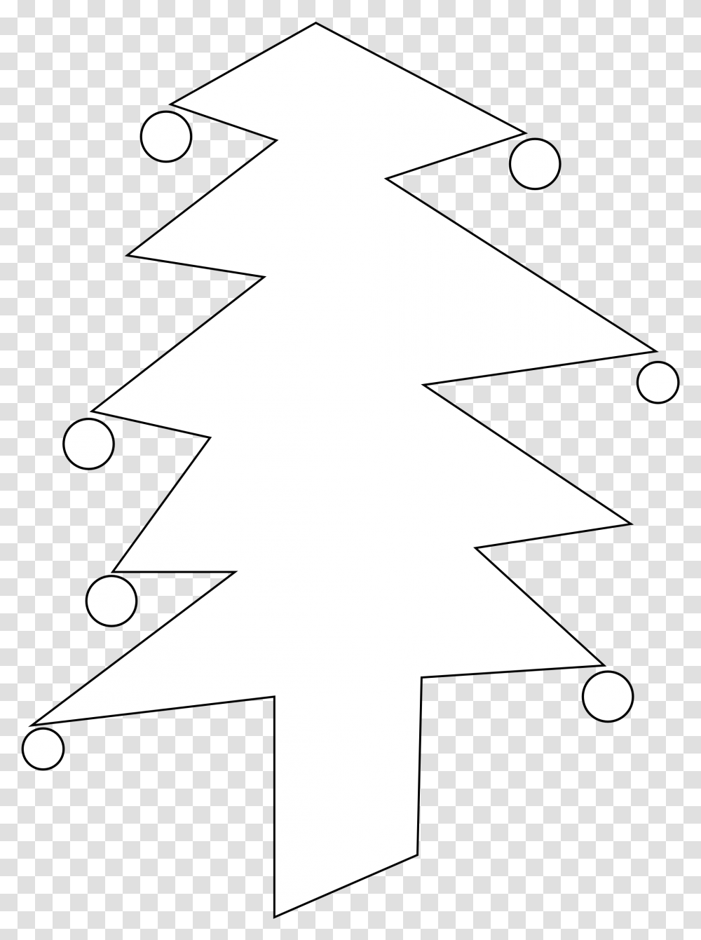 Christmas Tree Black And White Christmas Tree Clip Christmas Tree, Cross, Lighting, Star Symbol Transparent Png