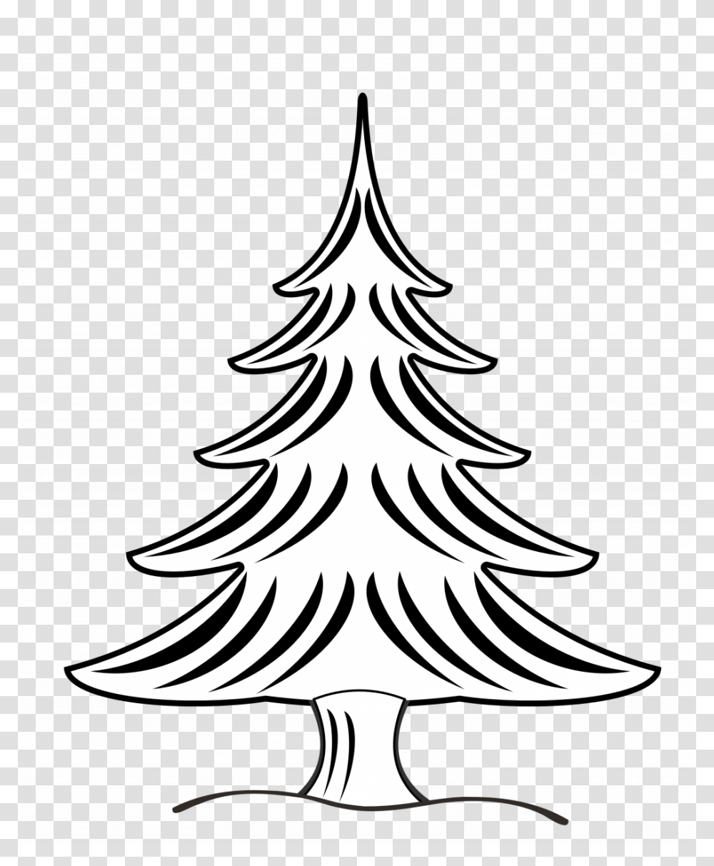 Christmas Tree Black And White Christmas Tree Clipart Trees, Bonfire, Flame, Lighting Transparent Png