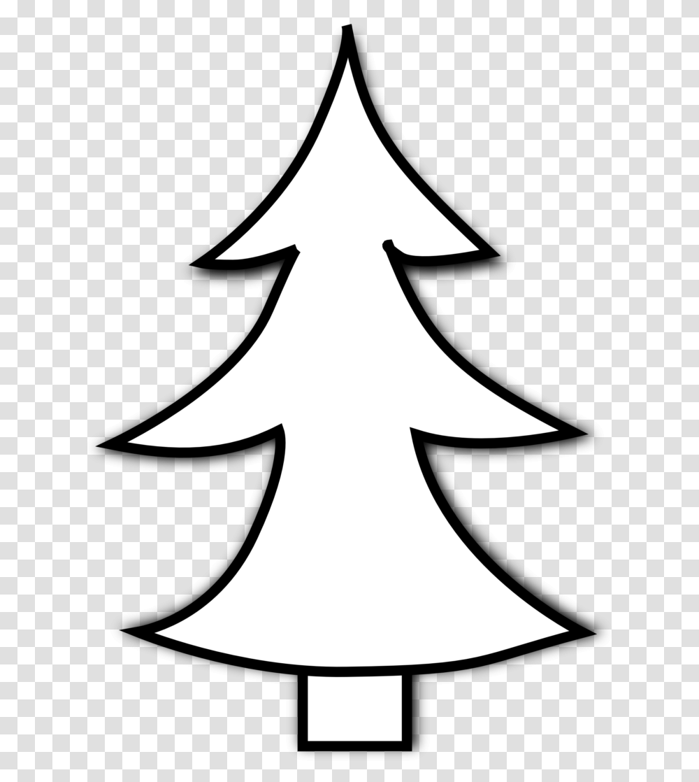 Christmas Tree Black And White Free Black And White Christmas Tree, Star Symbol Transparent Png