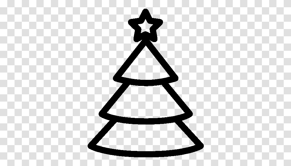 Christmas Tree Black And White, Lamp, Star Symbol, Silhouette Transparent Png