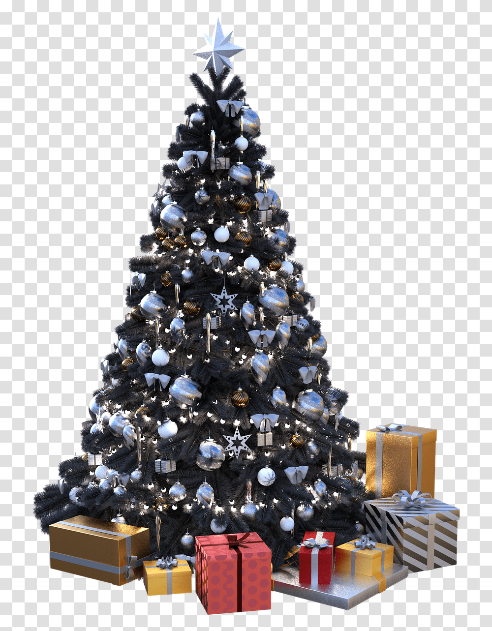 Christmas Tree Black Free Image On Pixabay Christmas Tree, Plant, Ornament, Fir, Abies Transparent Png