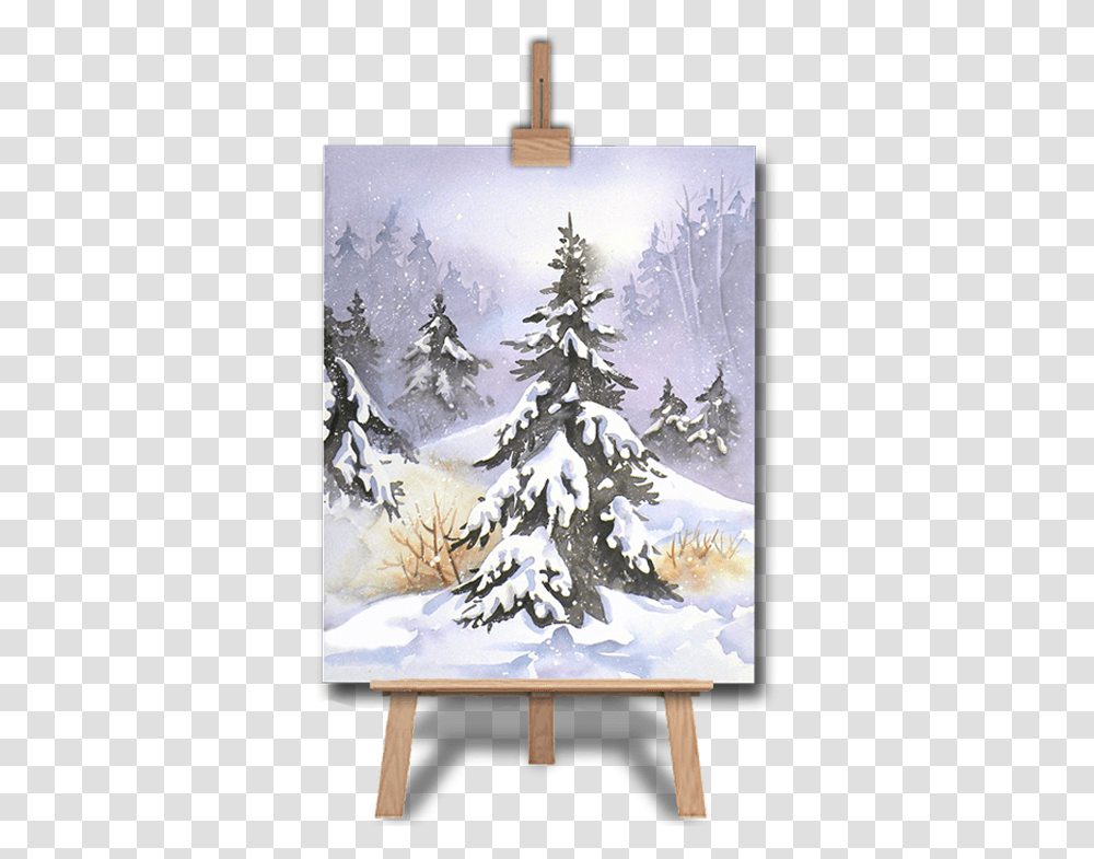 Christmas Tree, Blizzard, Winter, Storm, Snow Transparent Png