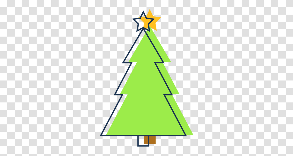 Christmas Tree Cartoon Icon 41 & Svg Arvore De Natal Desenho Animado, Cross, Symbol, Star Symbol, Plant Transparent Png