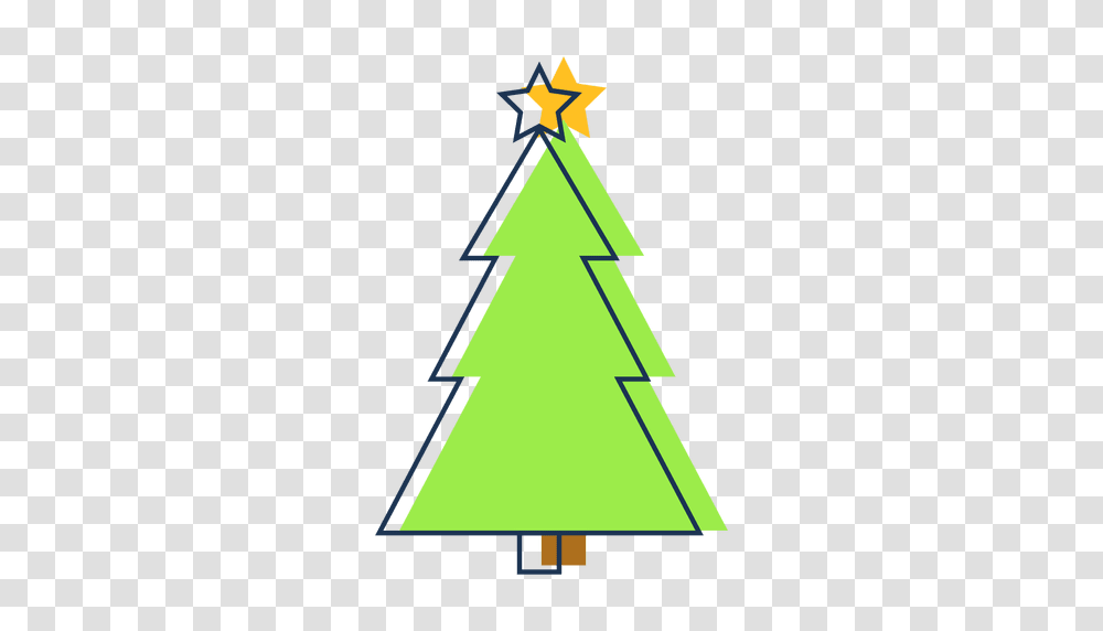 Christmas Tree Cartoon, Star Symbol, Triangle, Ornament, Sign Transparent Png