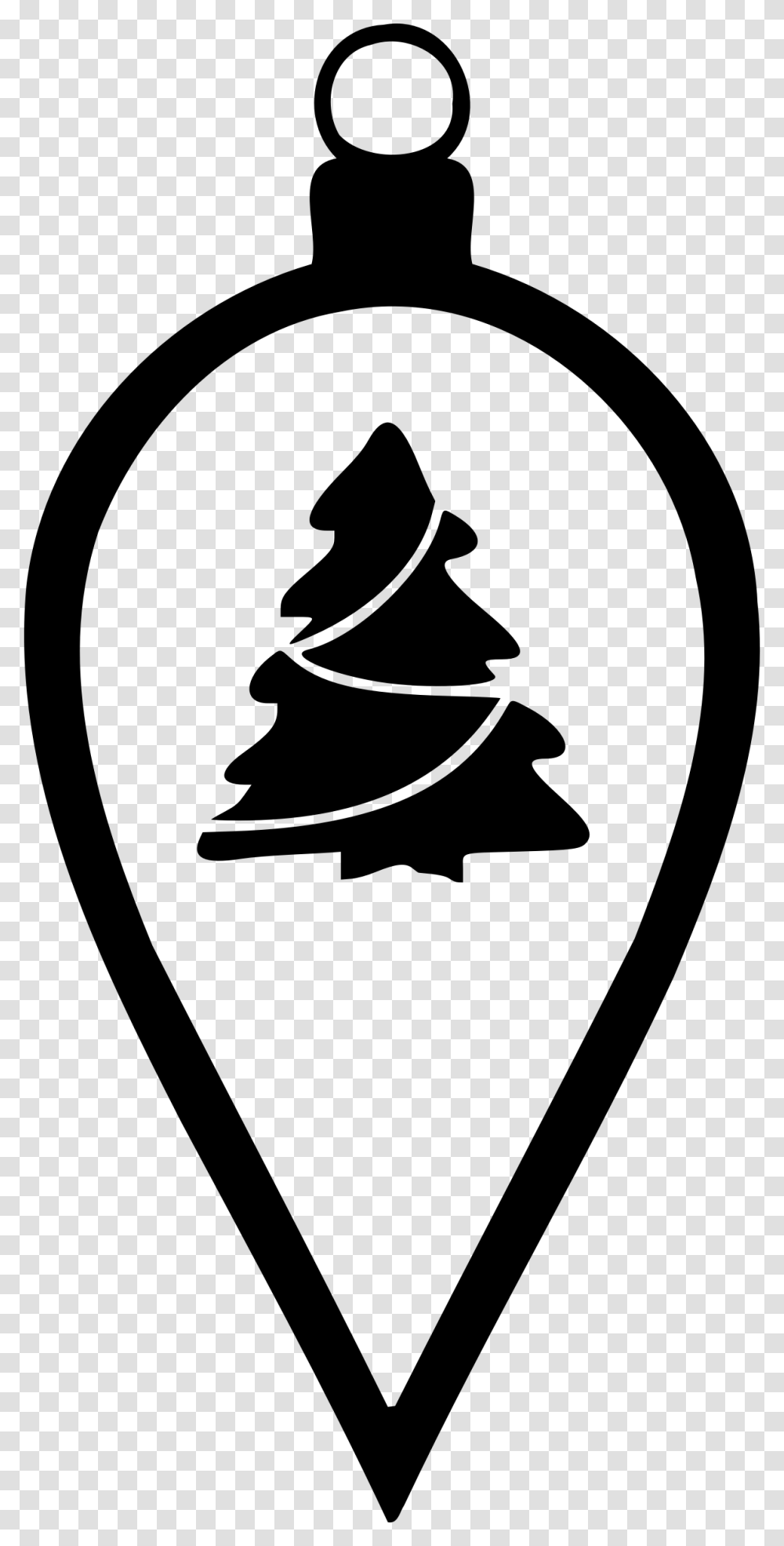 Christmas Tree Christmas Ornament Clip Art Free Silhouette Christmas Clipart, Gray, World Of Warcraft Transparent Png
