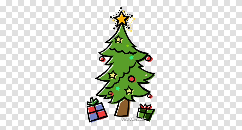 Christmas Tree Christmas Presents Royalty Free Vector Clip Art, Plant, Ornament, Poster, Advertisement Transparent Png