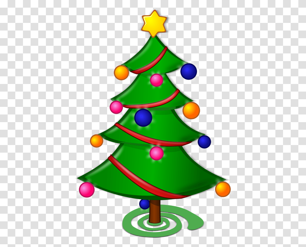 Christmas Tree Christmas Tree Clipart Color, Plant, Ornament, Star Symbol, Bush Transparent Png