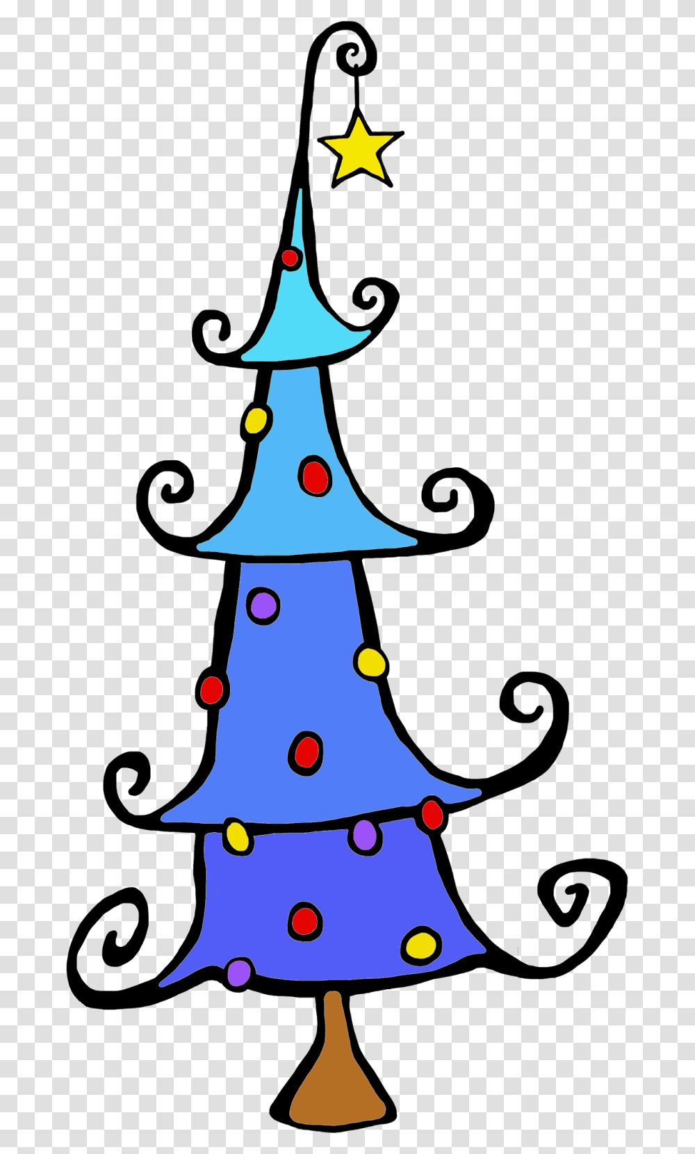 Christmas Tree Clip Art Christmas Ornament Christmas Whimsical Christmas Tree Clip Art, Plant, Cone, Star Symbol Transparent Png