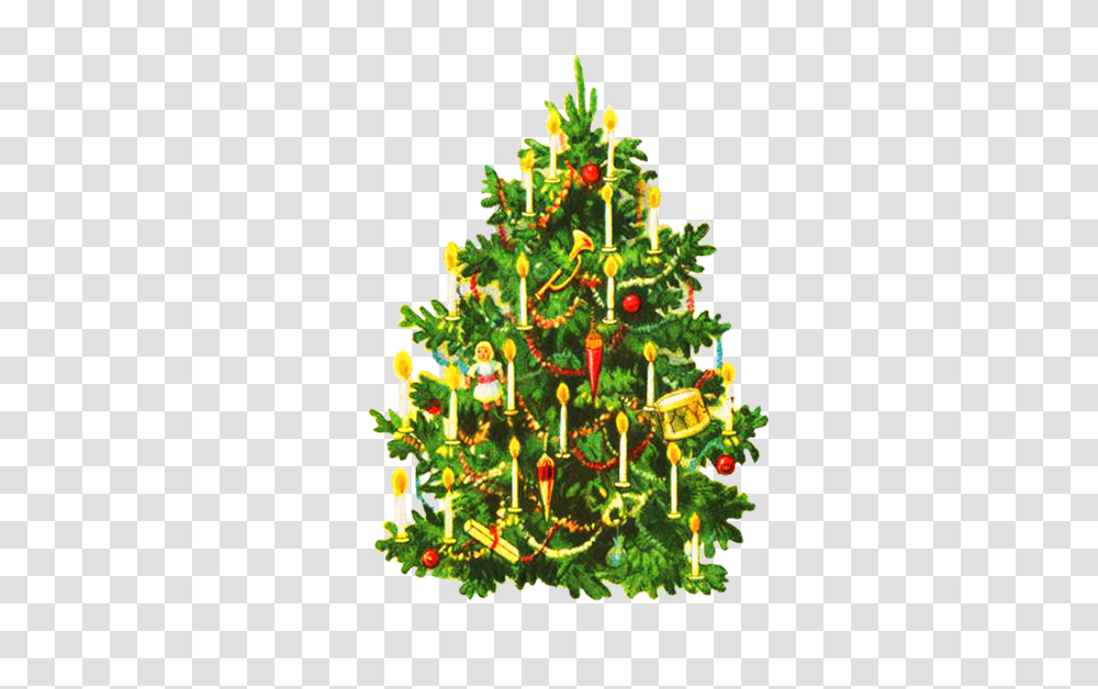 Christmas Tree Clip Art Old Fashioned Christmas Tree Clip Art, Ornament, Plant, Bush, Vegetation Transparent Png