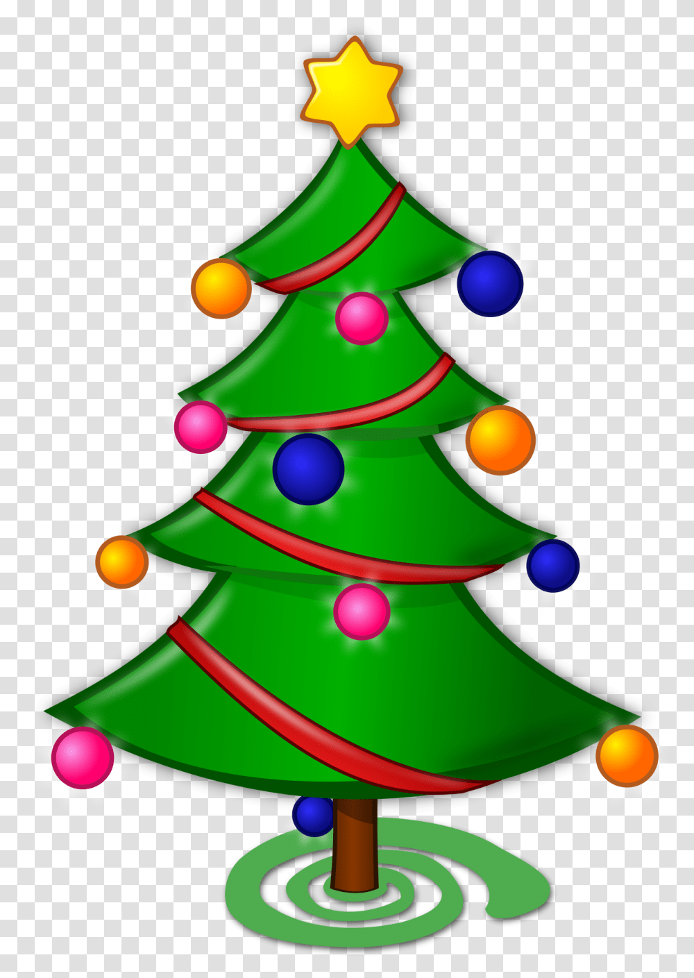 Christmas Tree Clipart 0 Merry Christmas Tree Drawing, Plant, Ornament, Star Symbol, Bush Transparent Png