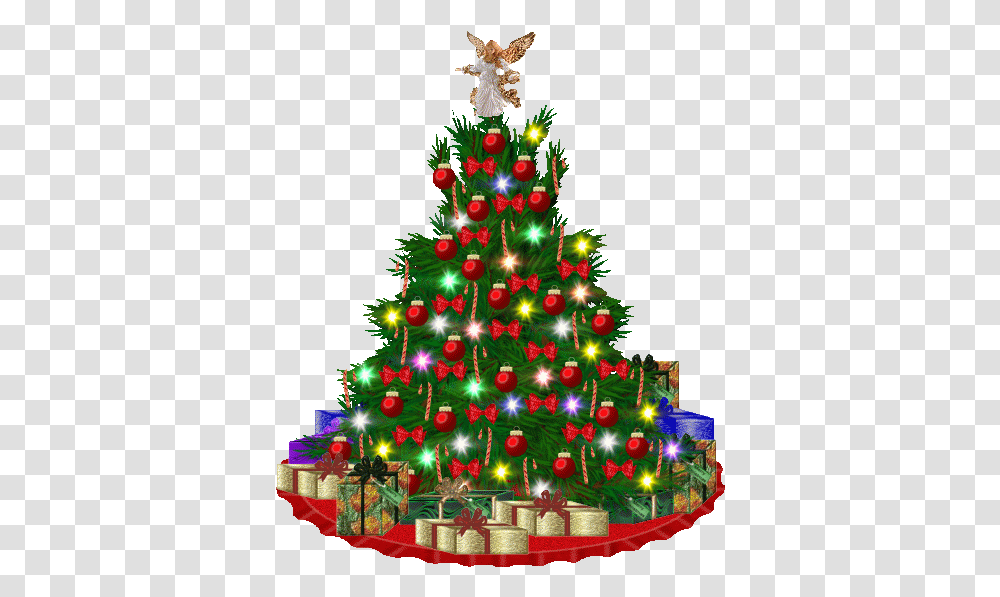 Christmas Tree Clipart Animated Free Clip Art Stock Christmas And Happy New Year, Ornament, Plant,  Transparent Png