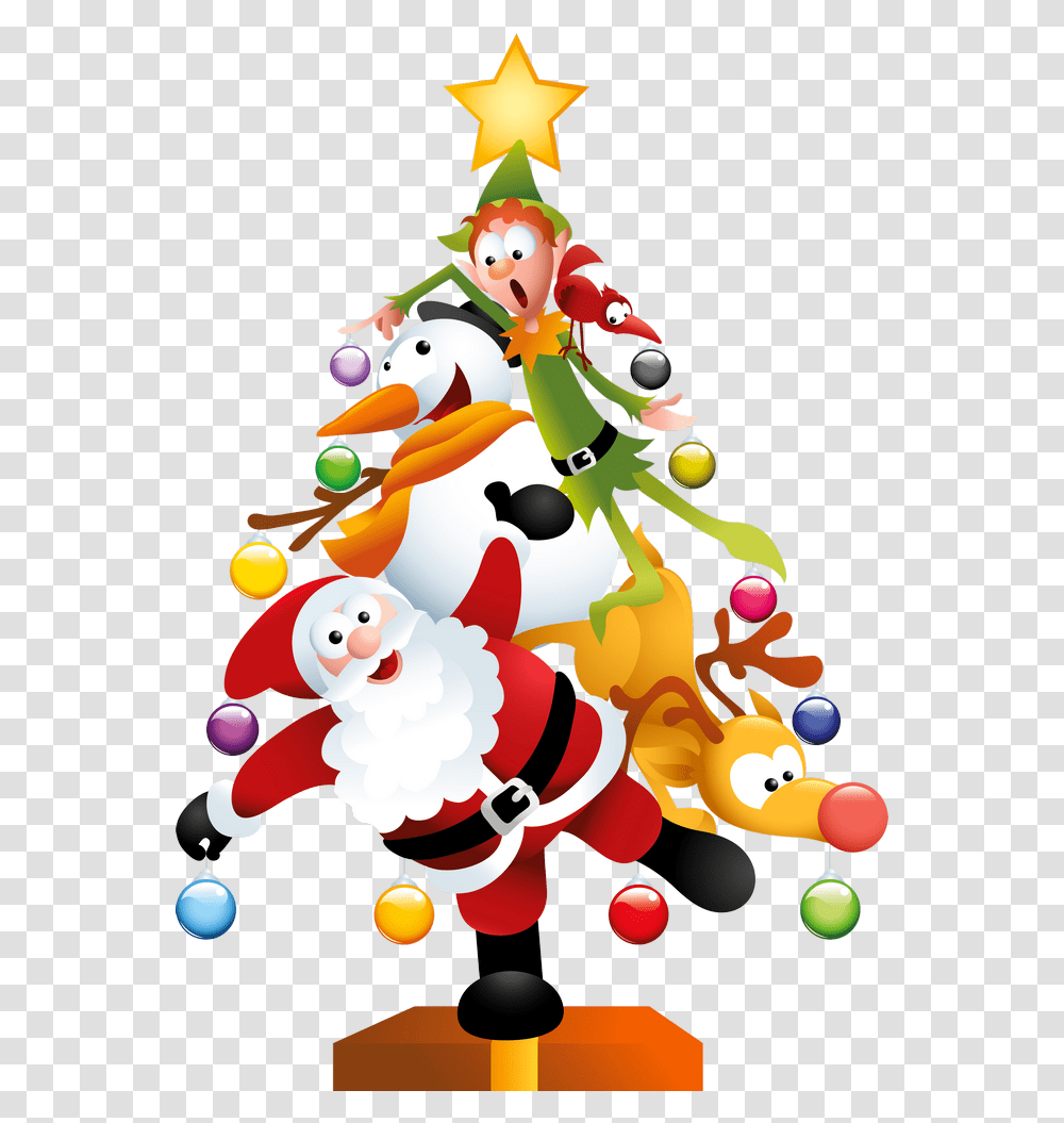 Christmas Tree Clipart Arbol De Navidad, Plant, Ornament, Graphics, Snowman Transparent Png
