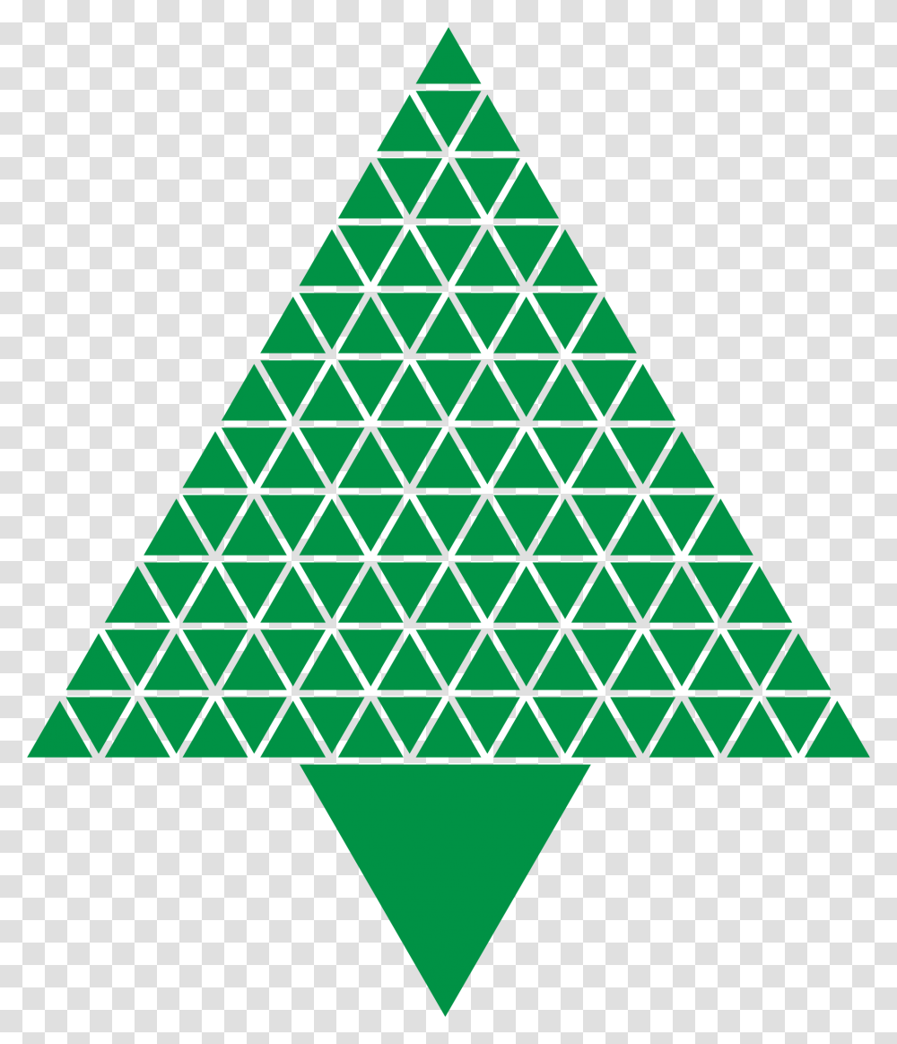Christmas Tree Clipart Black And White Green Abstract Christmas Trees, Triangle Transparent Png