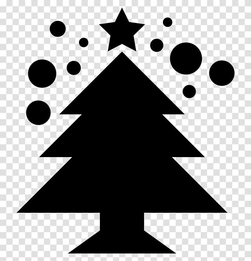 Christmas Tree Comments Black Christmas Tree Vector, Star Symbol, Stencil, Silhouette Transparent Png