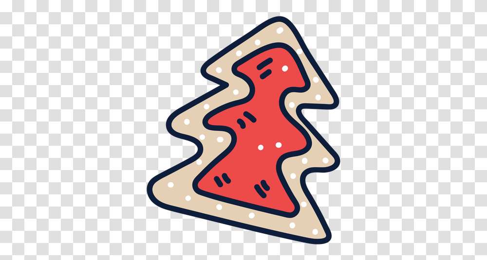 Christmas Tree Cookie Cartoon & Svg Vector Dot, Plant, Food, Dessert, Road Sign Transparent Png