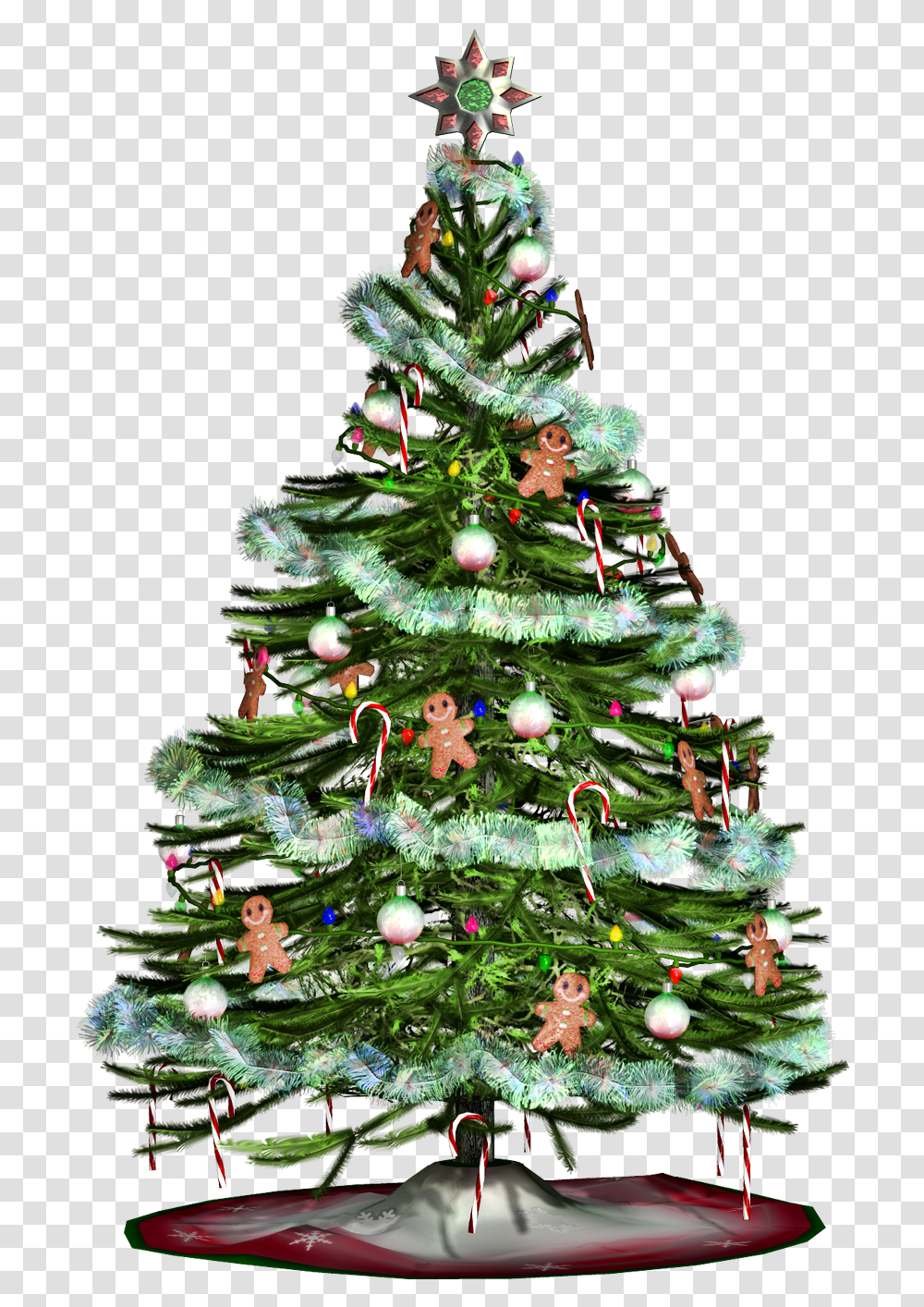 Christmas Tree Decorated Image No Christmas In Islam, Ornament, Plant, Vegetation, Potted Plant Transparent Png